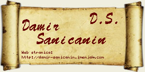 Damir Saničanin vizit kartica